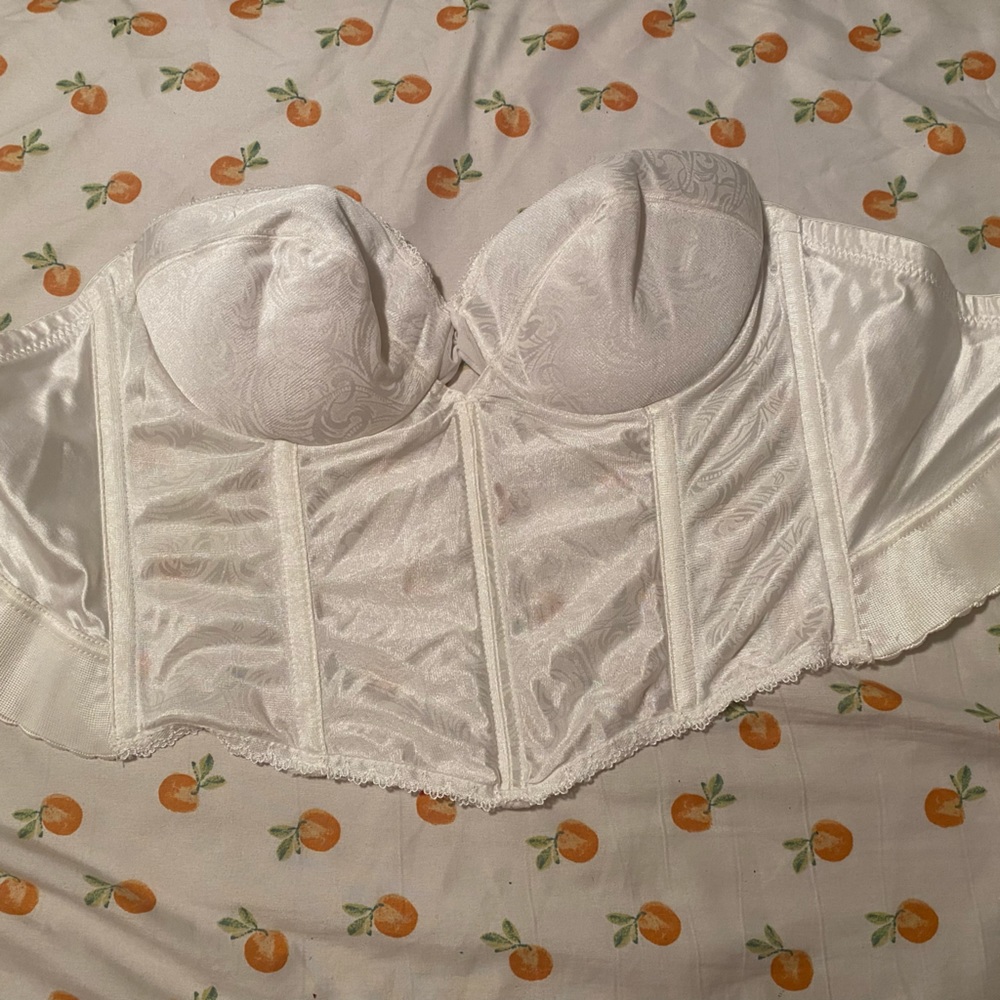 White vintage corset